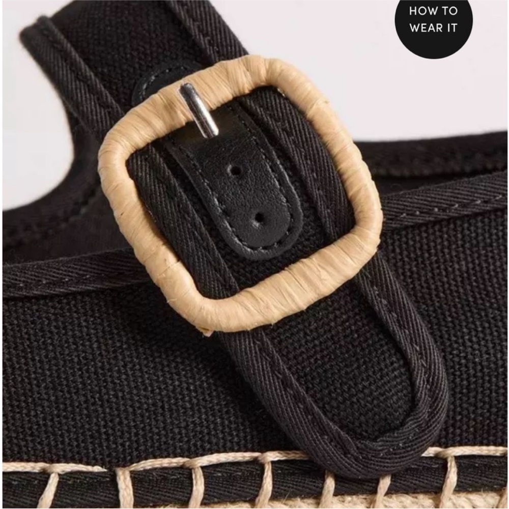 Torrid Black and Cream Espadrille Shoes - Picture 6 of 6